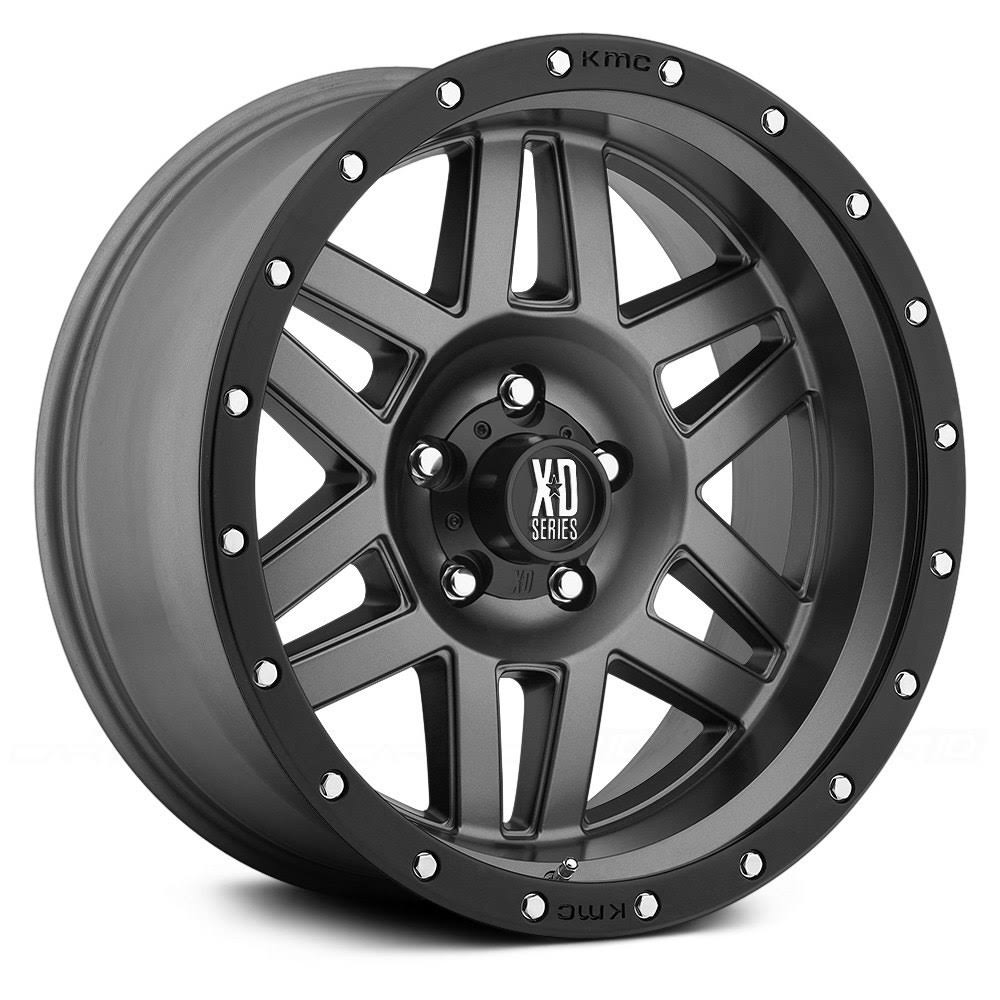 XD Series XD12878552434 Machete Matte Gray w/Black Ring 17x8.5 5x120.00 34