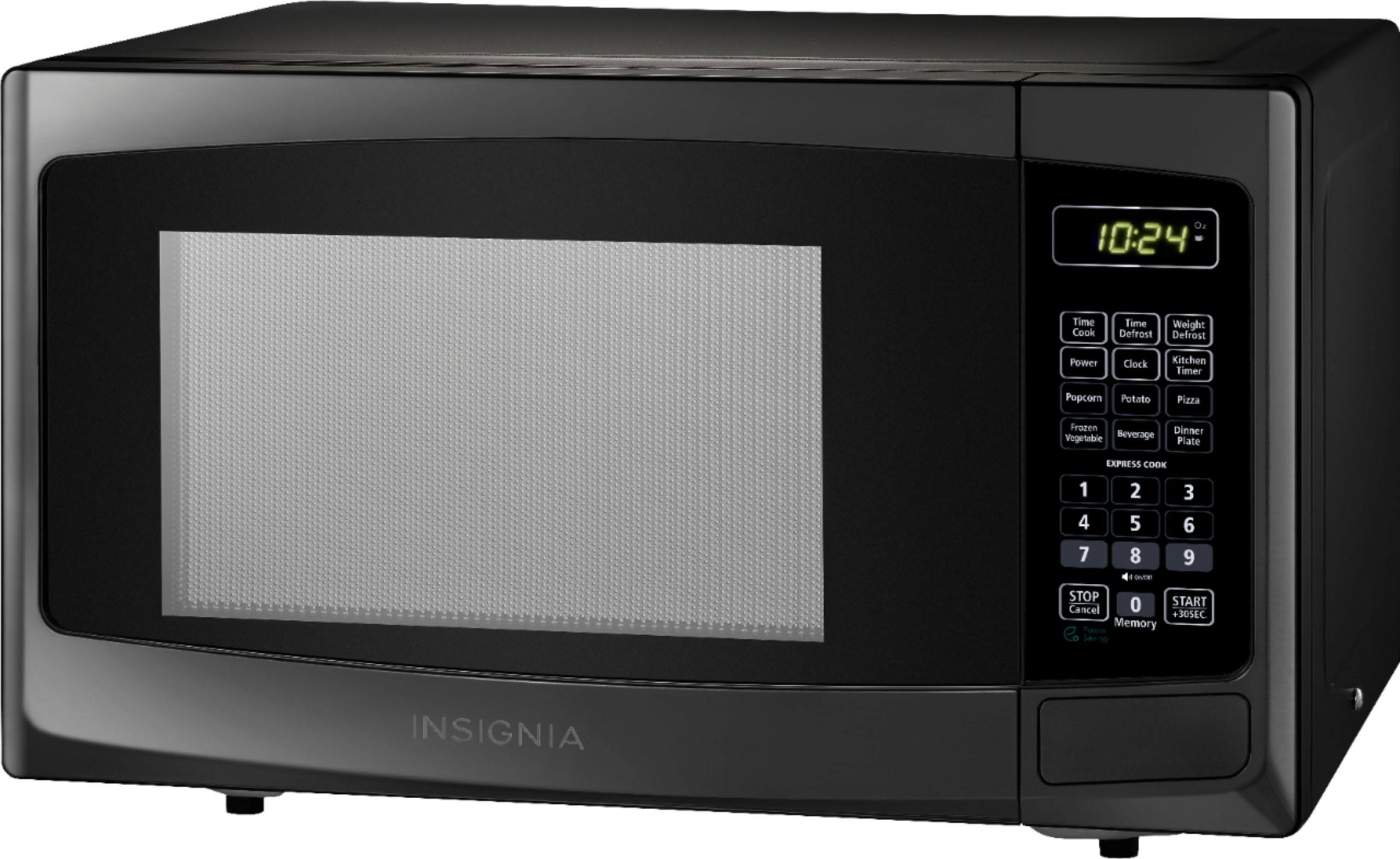 Insignia - 0.9 Cu. ft. Microwave - Black NS-MW09BK0