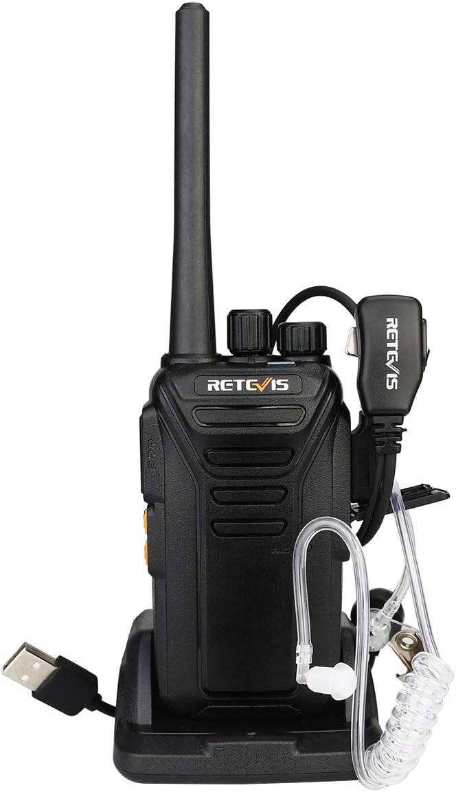 Retevis RT27V MURS Radios, Walkie Talkies with Earpiece Adults, Rechargeable Two Way Radios,5 Low Traffic Channel, License-Free, for Business Commercial(10 Pack)