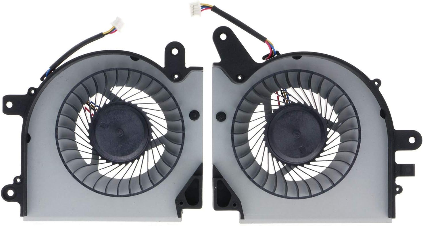 CPU & GPU Cooling Fan for MS-17F3 MSI GF75 Thin 8RC 8RD 9SC 9SD PAAD06015SL N416 N415 Pack of 2