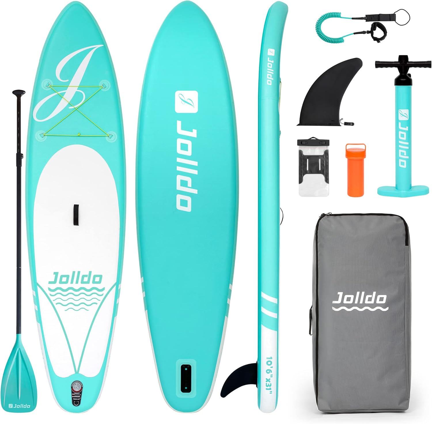 jolldo Inflatable Paddle Board Stand Up 10'6'&times;31