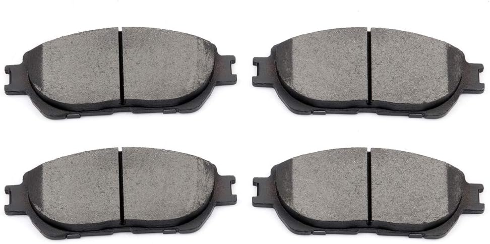 SCITOO Ceramic Discs Brake Pads, 4pcs Front Brake Pads Brakes Kits fit 02-03 for LEXUS ES300,04-06 for LEXUS ES330,05-07 for Avalon,05-06 for Camry,04-10 for Sienna,04-08 for Solara, for Tacoma