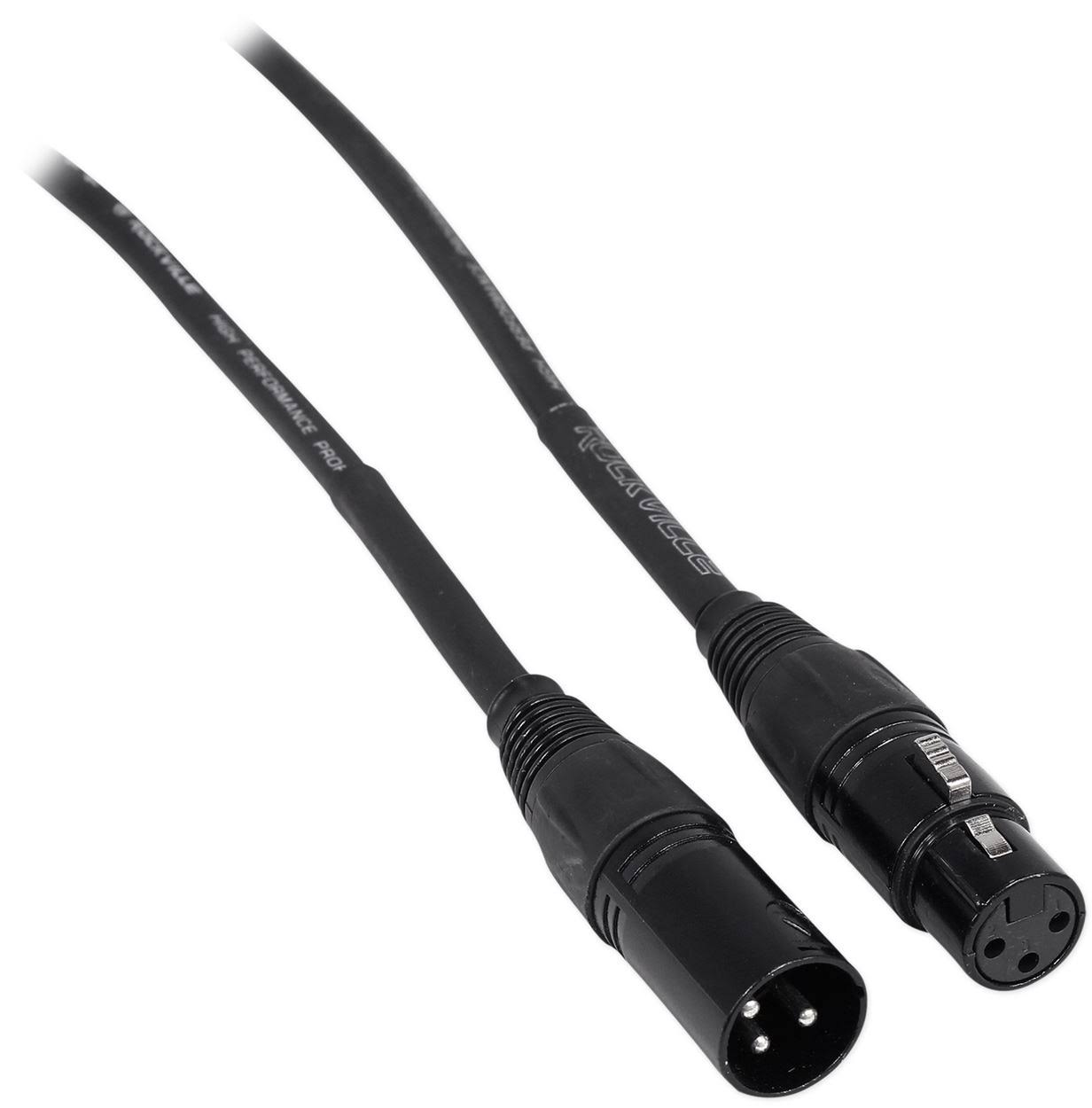 8 Rockville RCXFM10P-B Black 10& Female to Male REAN XLR Mic Cable 100% Copper