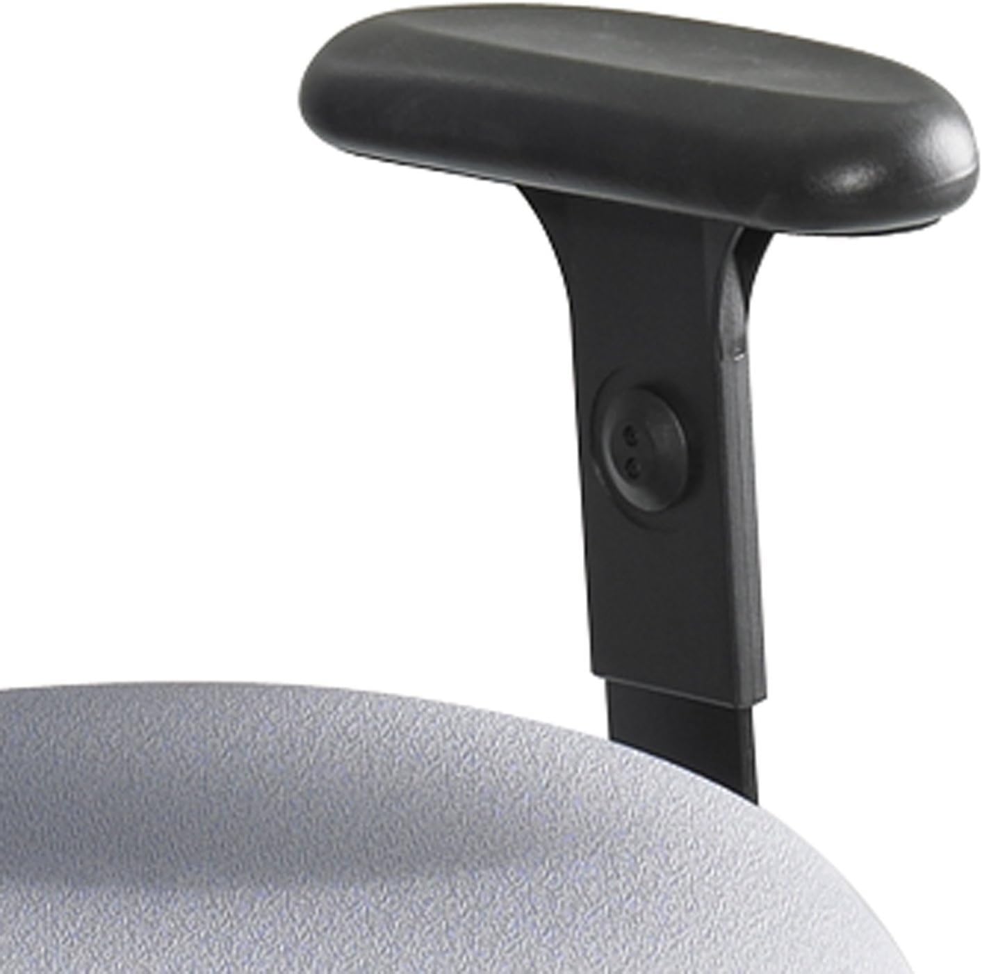 Safco Products Adjustable T-Pad Arm Set for use with Apprentice II Extended Height Chair, sold separately, Black