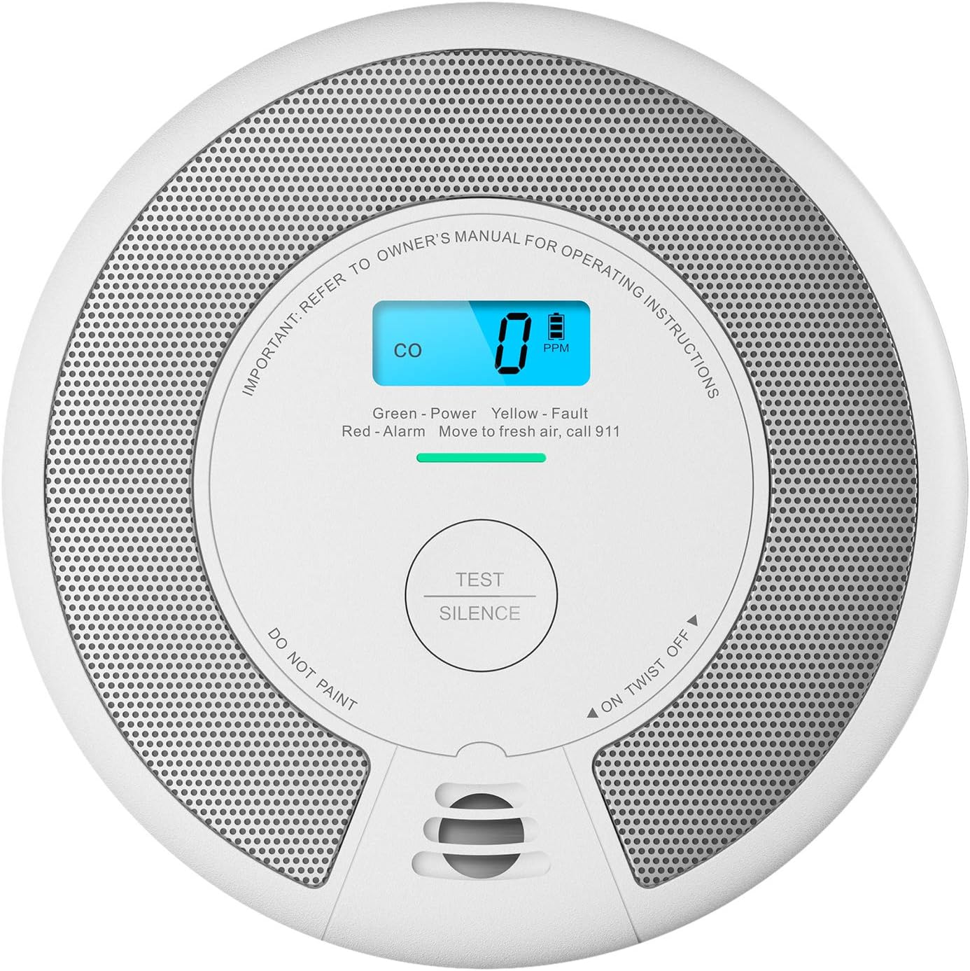 X-Sense CD07 Carbon Monoxide Detector Alarm, 10-Year Battery (Not Hardwired) CO Alarm Detector with LCD Display, Compliant with UL 2034 Standard, Auto-Check & Silence Button, Pack of 3