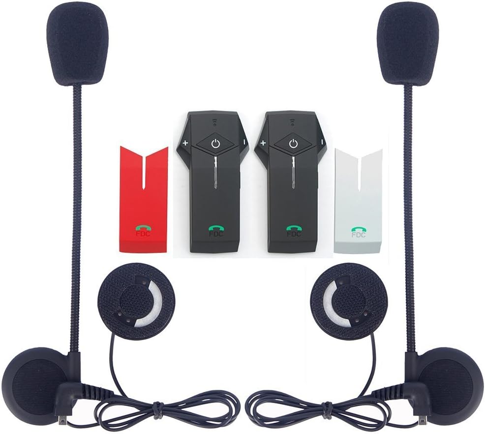 EuroFone Free Upgrade Supporting L3 Remote Motorcycle Bluetooth Intercom Motorbike Headset BT Interphone 1000m NFC (Pack of 2)