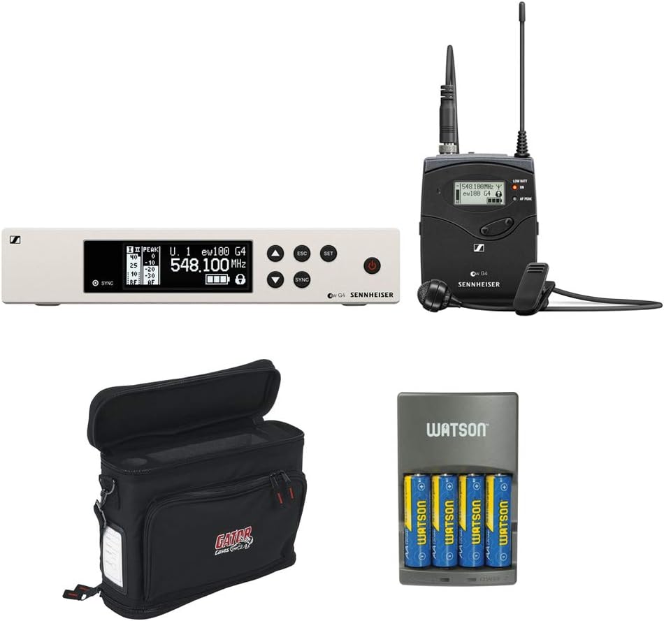 Sennheiser ew 135P G4 Camera-Mount Wireless Microphone System with 835 Handheld Mic A, Mobile Pack & 4-Hour Rapid Charger Kit