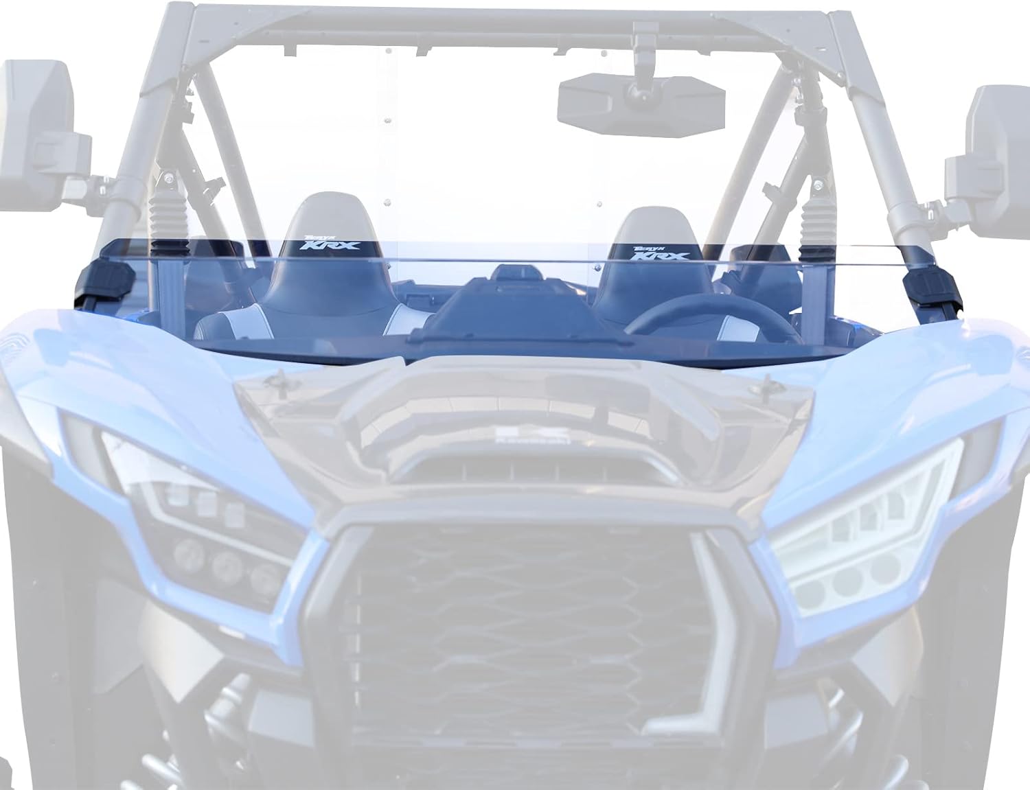 A & UTV PRO Front Half Windshield for Kawasaki Teryx KRX 1000 2020 2021 2022, Clear Tough Hard Coated Vented Polycarbonate Construction Windscreen Accessories,250x Stronger Than Glass