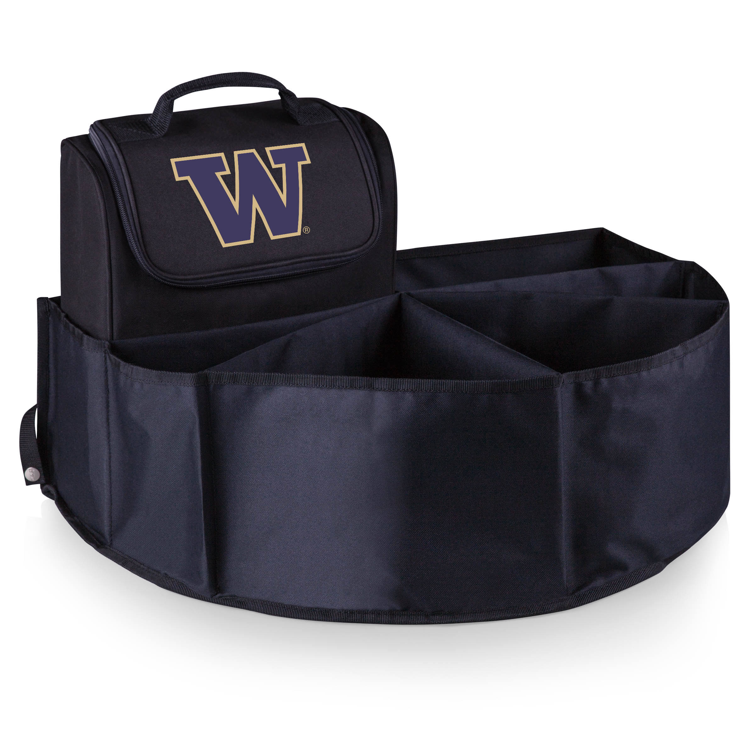 Black Washington Huskies Trunk Boss Organizer with Cooler