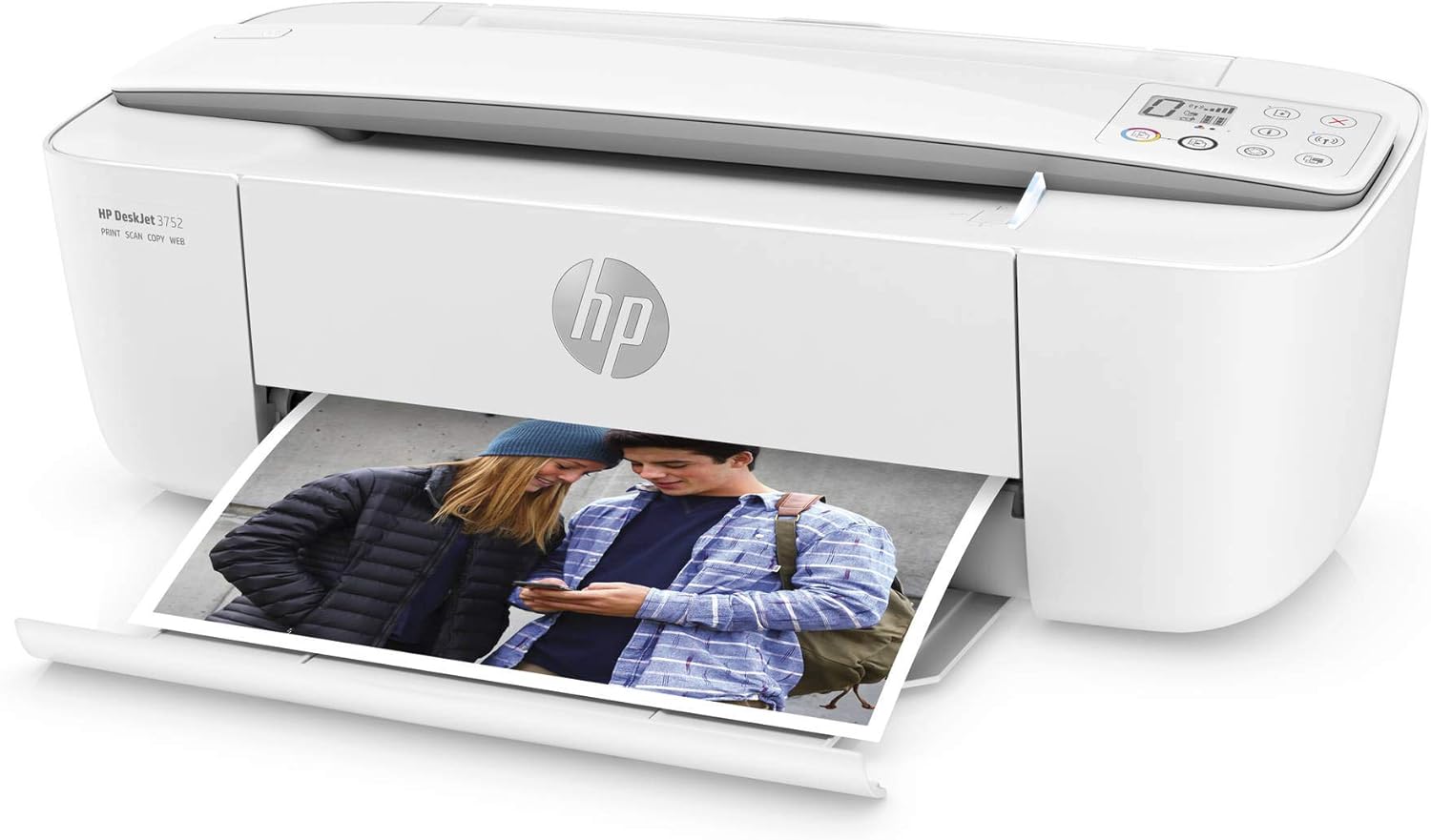 (Renewed) HP DeskJet 3752 Wireless All-in-One Compact Color Inkjet Printer, Scan and Copy with Mobile Printing, T8W51A Pack of 2