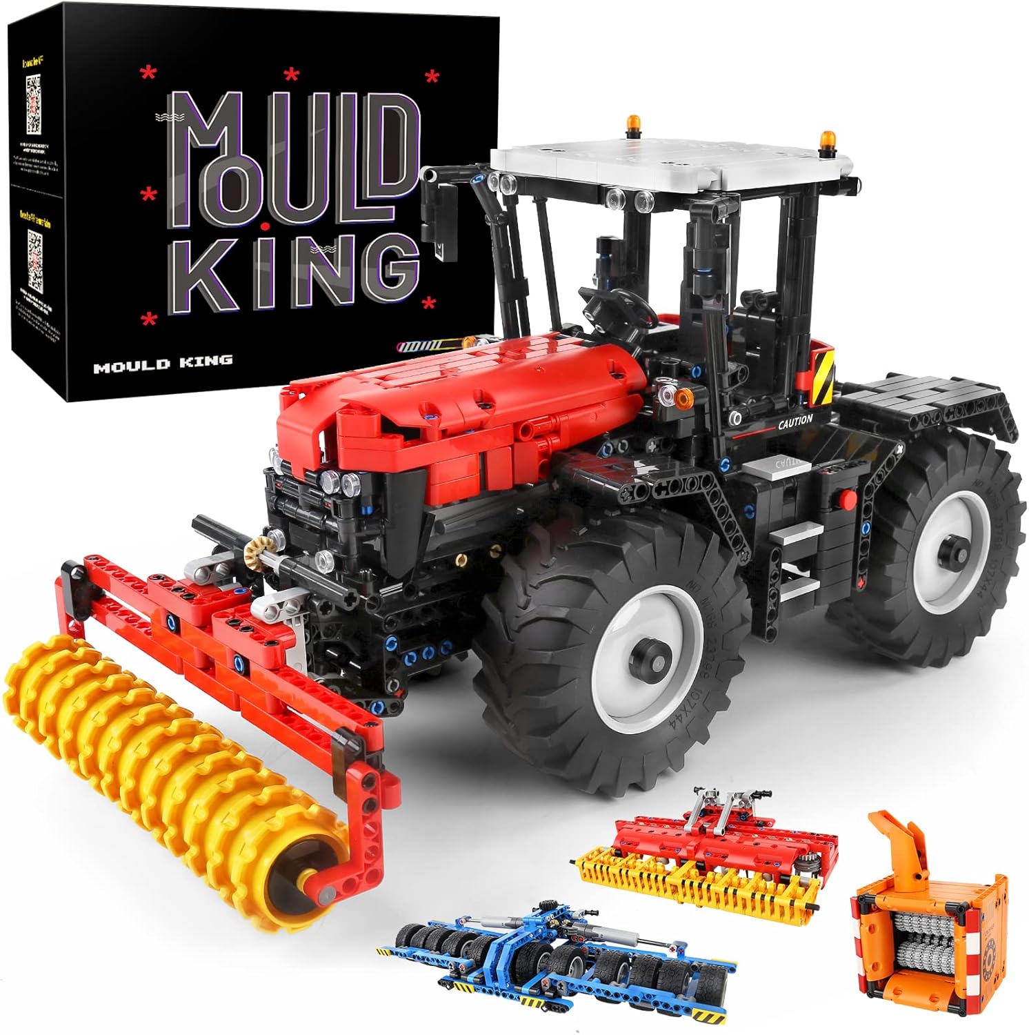 Mould King 17020 Tractor Block Kits, MOC Building Blocks Set to Build, Gift for Kids Age 8+/Adult Collections Enthusiasts(2716 Pieces with Motor/APP Remote Control)