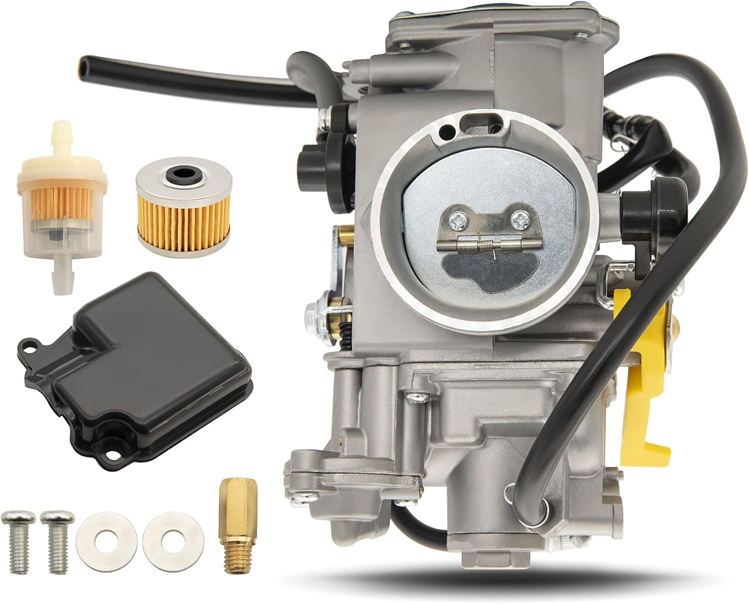 400EX Carburetor Assembly Compatible with for Honda Sportrax TRX400EX 2x4 1999-2008 ATV, TRX400X 2x4 2009-2015 TRX 400 Replaces 16100-HN1-A43