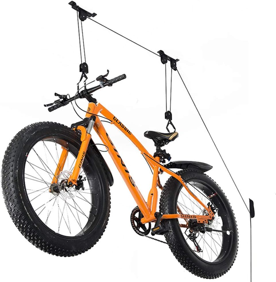 Wallmaster Bike Ceiling Mount Lift Hoist Hanger Storage Rack for Garage Indoor 1 Pack