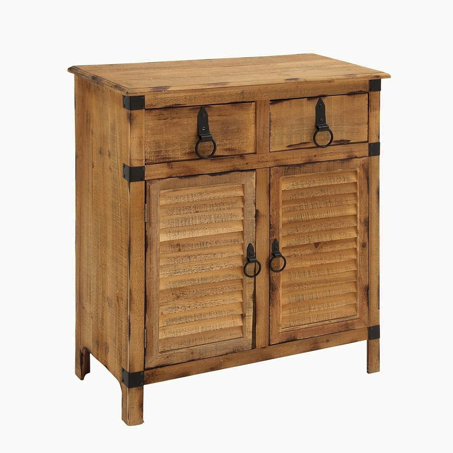 Coyle 2 Door and 2 Drawer Accent Cabinet, Base Material: Solid + Manufactured Wood, Shelf: 13'''' D