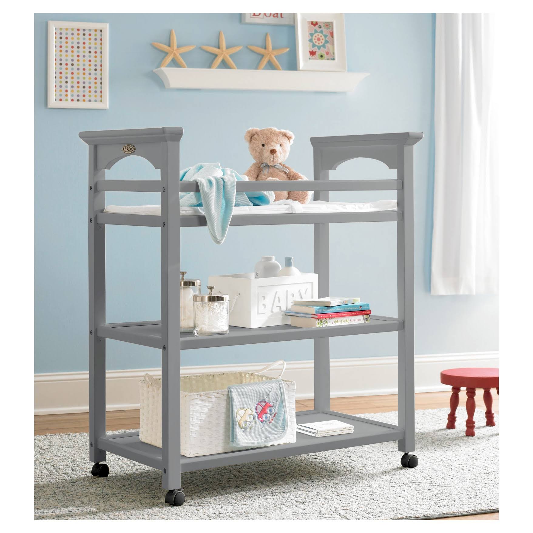 Graco Lauren Changing Table - Pebble Gray