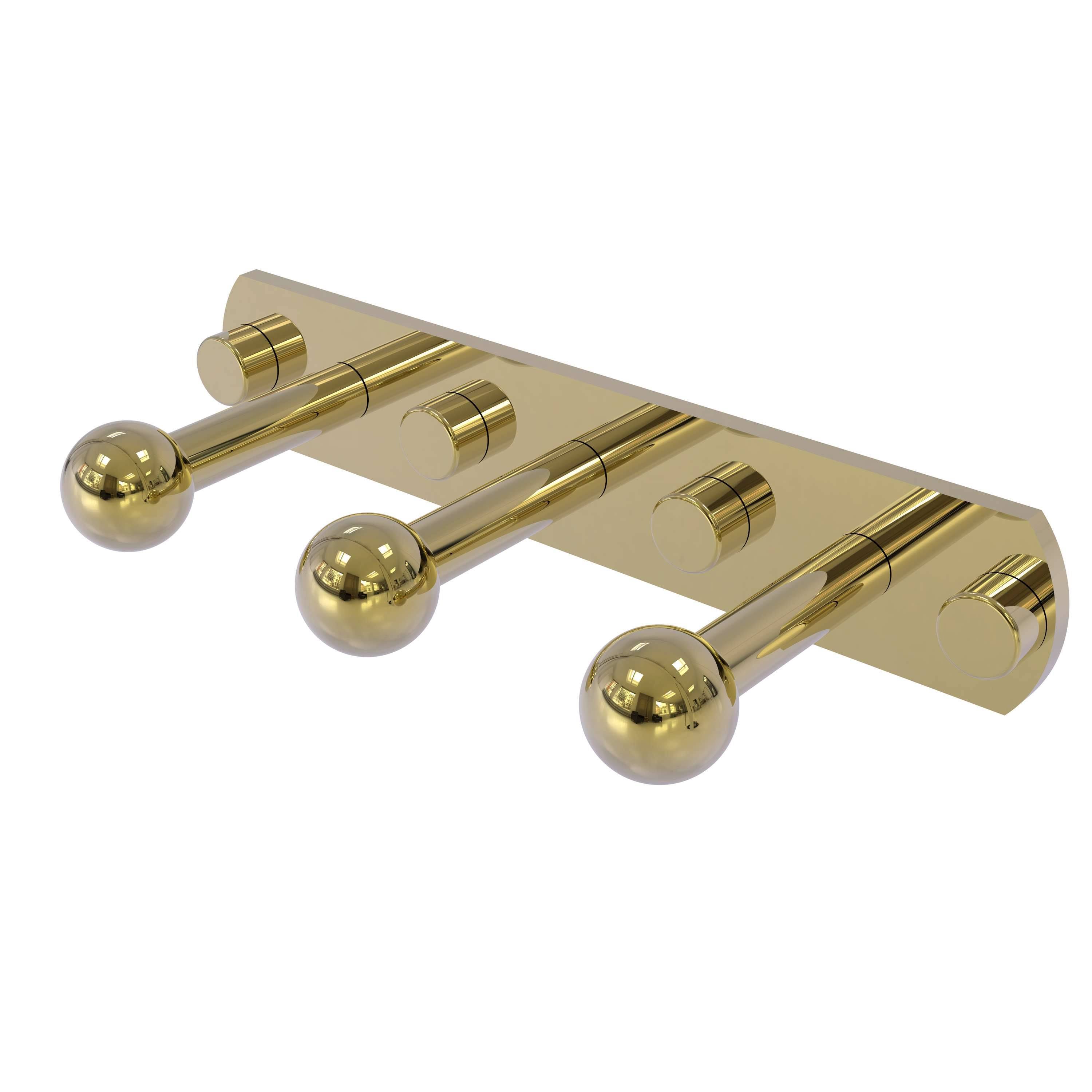Allied Brass Prestige Skyline Collection 3 Position Multi Peg - Unlacquered Brass