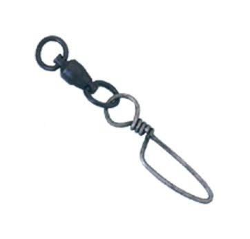 Offshore Angler Double-Welded Eye Ball Bearing Snap Swivel - 50 lb - Black/Casting