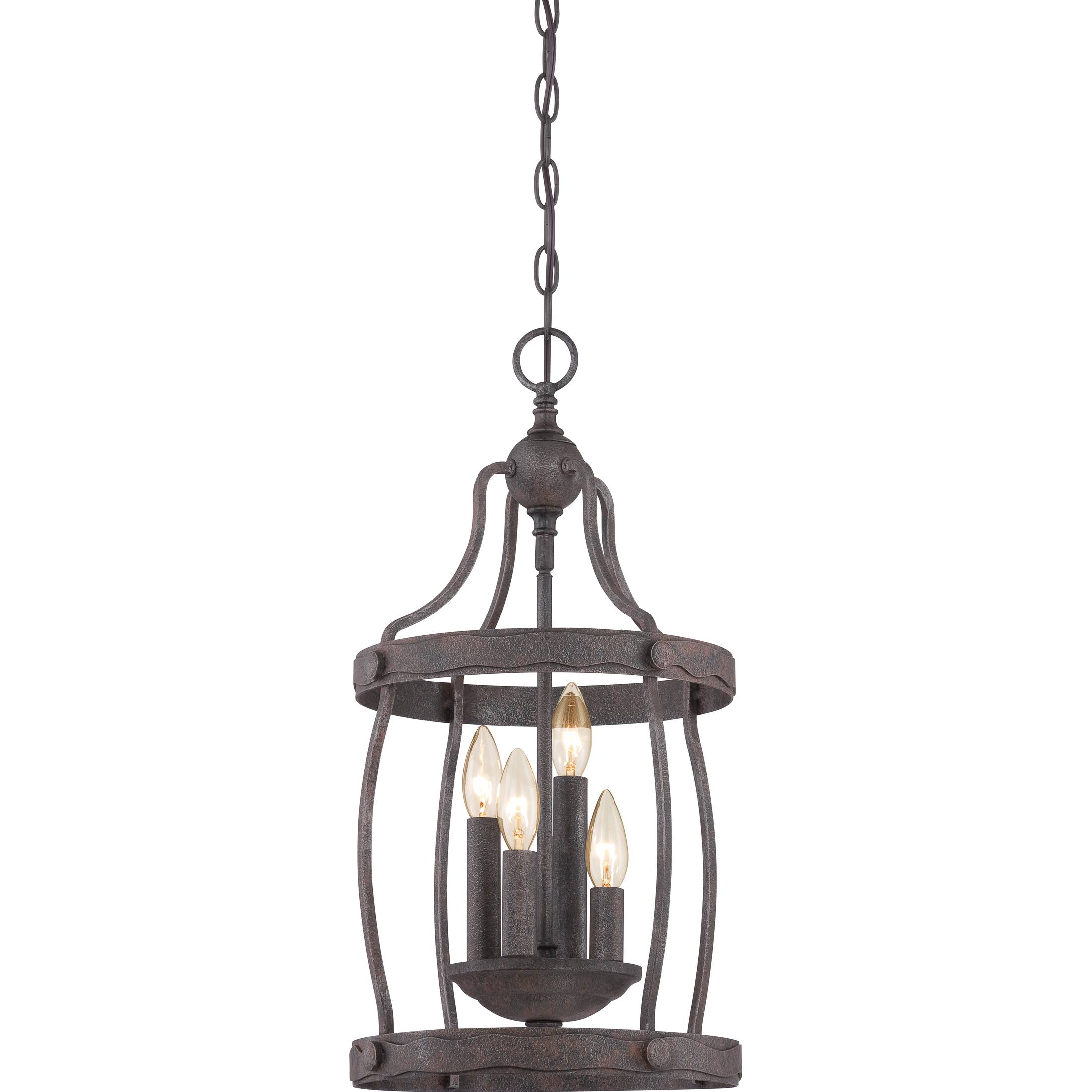 Quoizel Woodrow QF1839RK Chandelier, Rustic Black