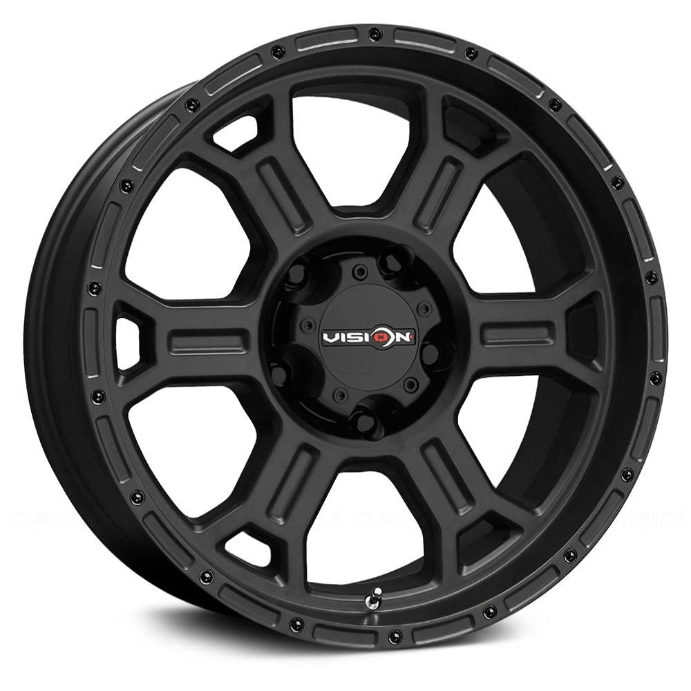 Vision Raptor Wheel 16x8 5x114.3 0mm Matte Black