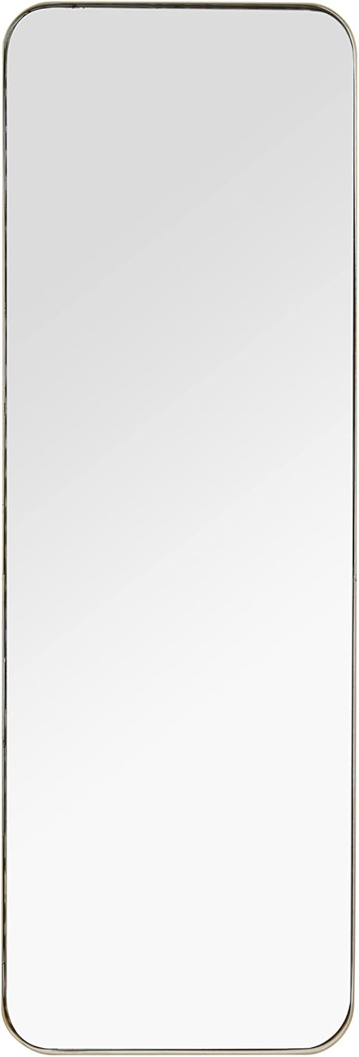 Deco 79 Contemporary Iron Wall Framed Mirror for Bedroom, Bathroom Or Entryway, Over Mantel, Couch or Console Table, 24