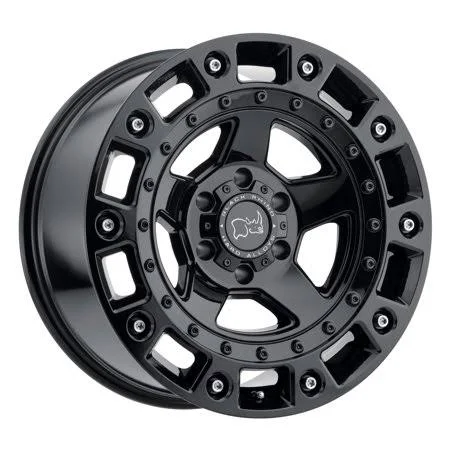 Black Rhino Cinco, 18x9.5 Wheel with 5x5.5 Bolt Pattern - Gloss Black