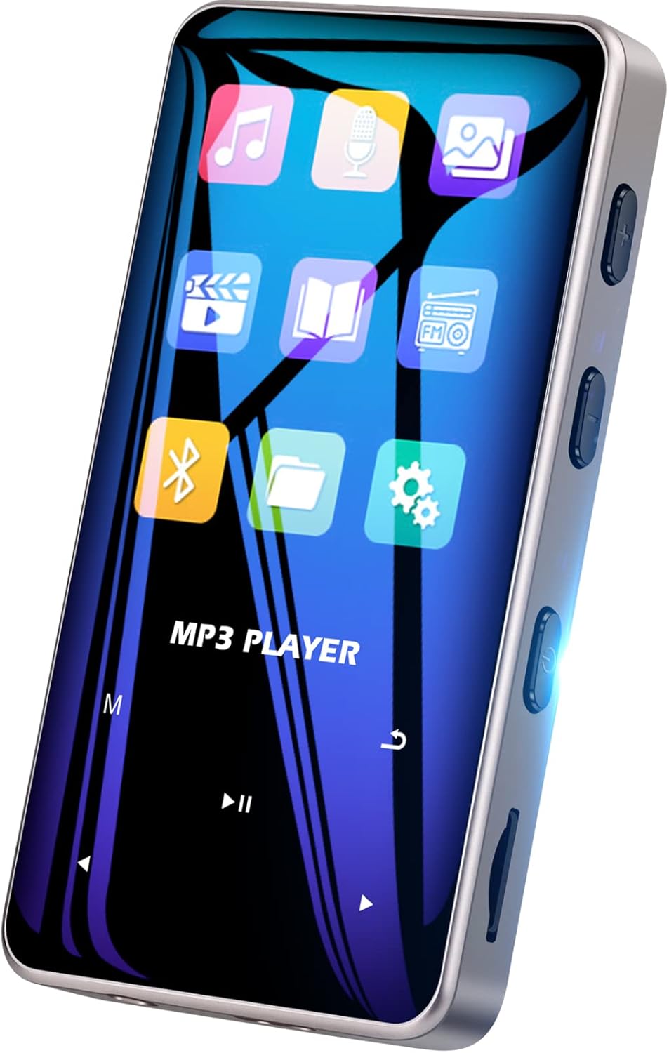 32GB Mp3 Player with Bluetooth 5.0 for Running - EVIDA Portable Music Player Touch Buttons HiFi Sound Pack of 2