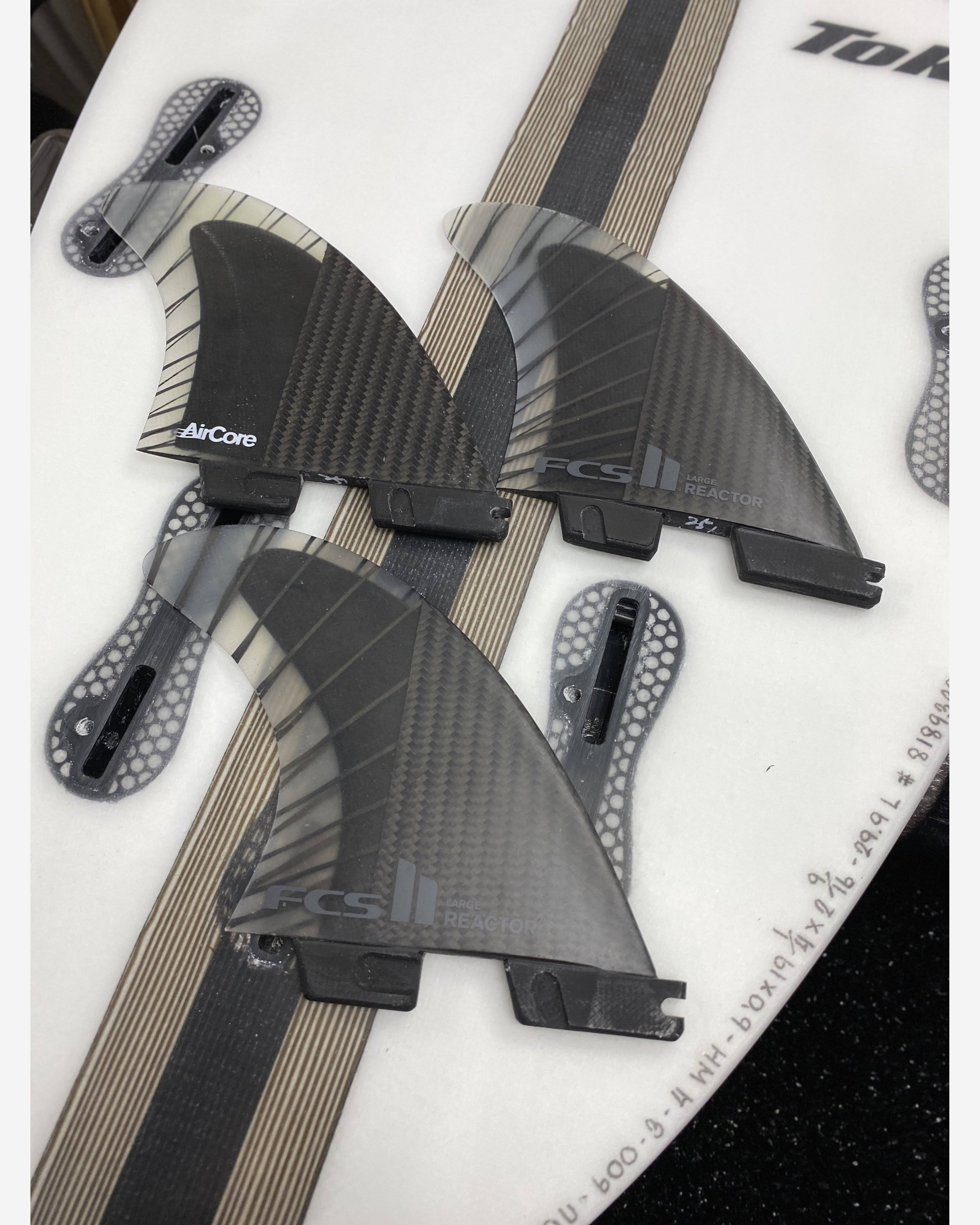 FCS II Reactor PC Carbon Medium Tri Fin Set