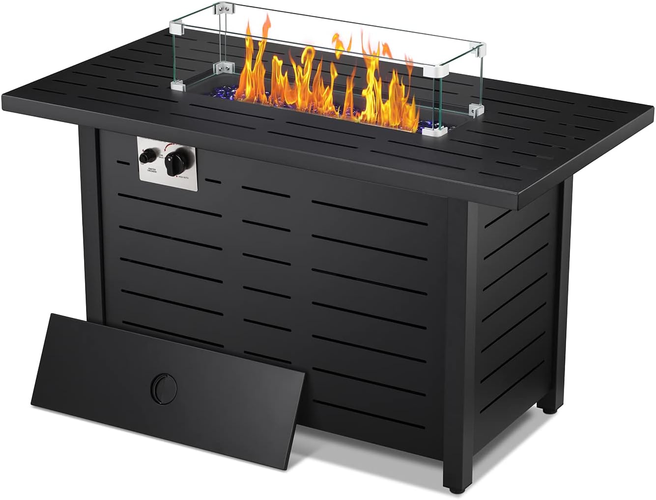 Xbeauty Propane Fire Pit Table, 43