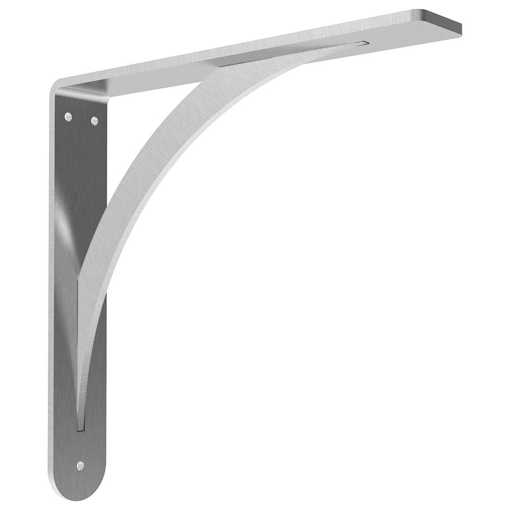 Federal Brace 30144 Brunswick Countertop Brackets, Stainless Steel - 14 x 14 inch
