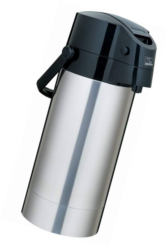 Zojirushi sr-ag38xa Stainless Steel Vacuum Air Pot Beverage Dispenser, 1-Gallon
