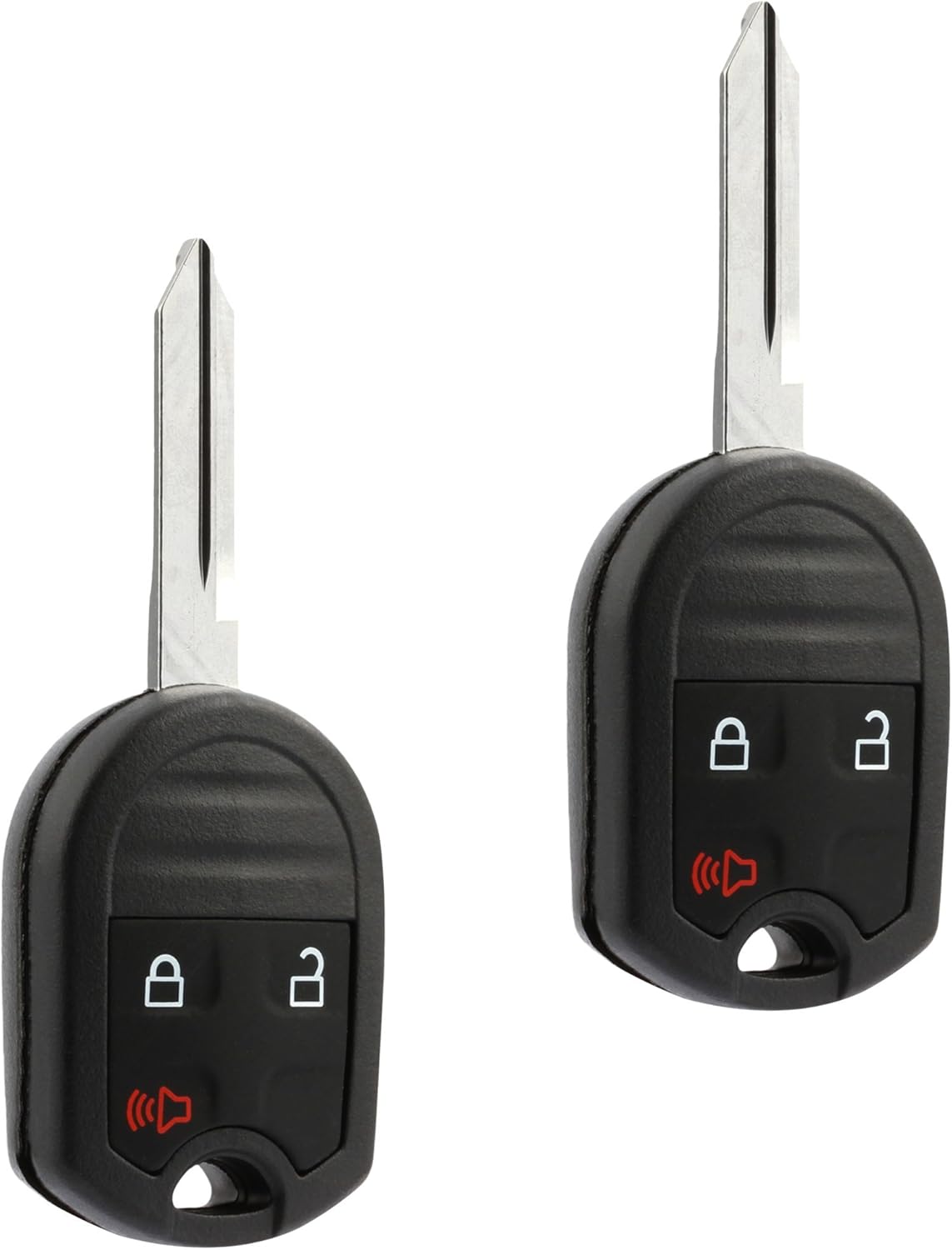 Car Key Fob Keyless Entry Remote fits Ford, Lincoln, Mercury, Mazda (CWTWB1U793 4-btn) - Guaranteed to Program Pack of 2