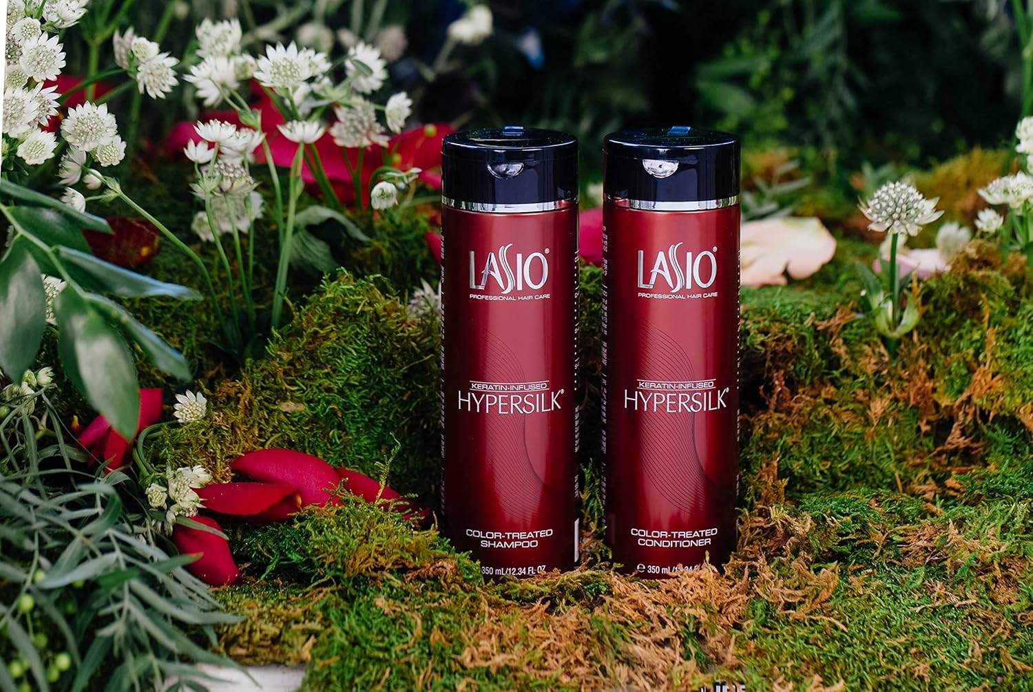 Lasio Keratin-Infused Hypersilk Color-Treated Shampoo and Conditioner 12.34 Fl. Oz. Pack of 2