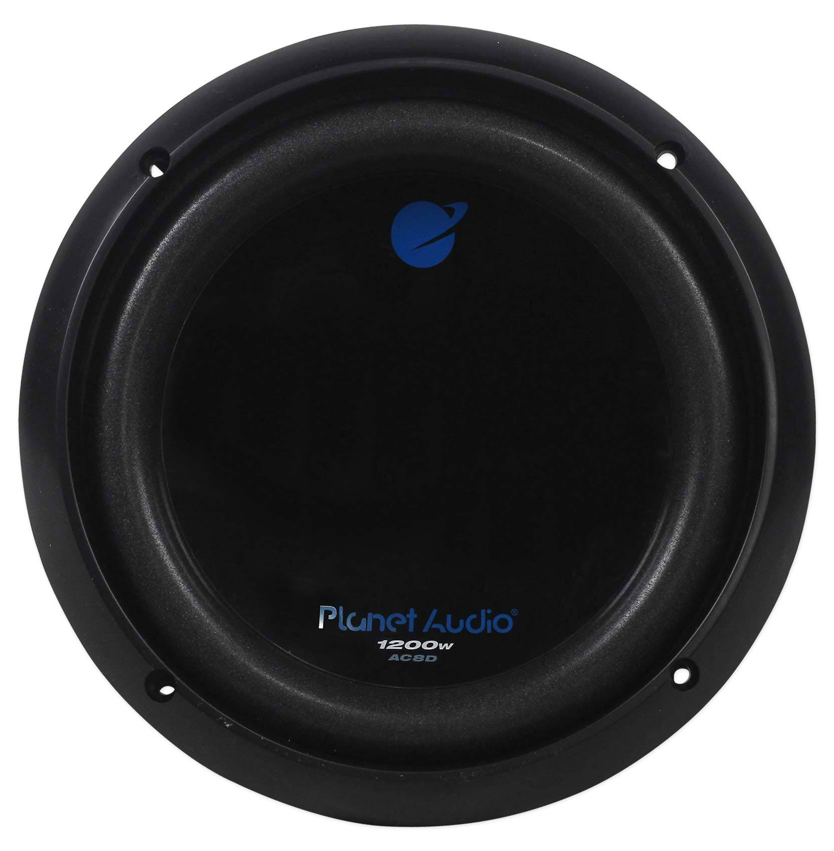 2) Planet Audio Ac8d 8x22 2400W DVC 4-Ohm Car Subs Subwoofers Poly Injection