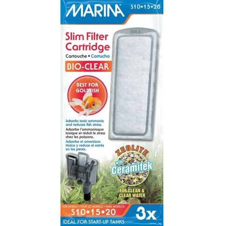 Marina Bio Clear Cartridge for Slim Filters, 3 Count, 12 Pack