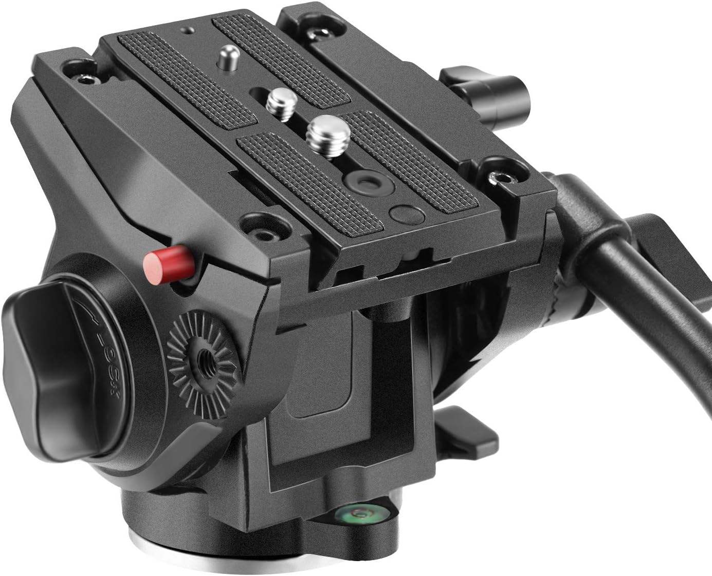 Neewer Metal Heavy Duty Video Camera Tripod Fluid Drag Pan Head with 1/4 and 3/8 inches Screws Sliding Plate for DSLR Cameras Video Camcorders Shooting Filming, up to 11 pounds/5 kilograms Pack of 2