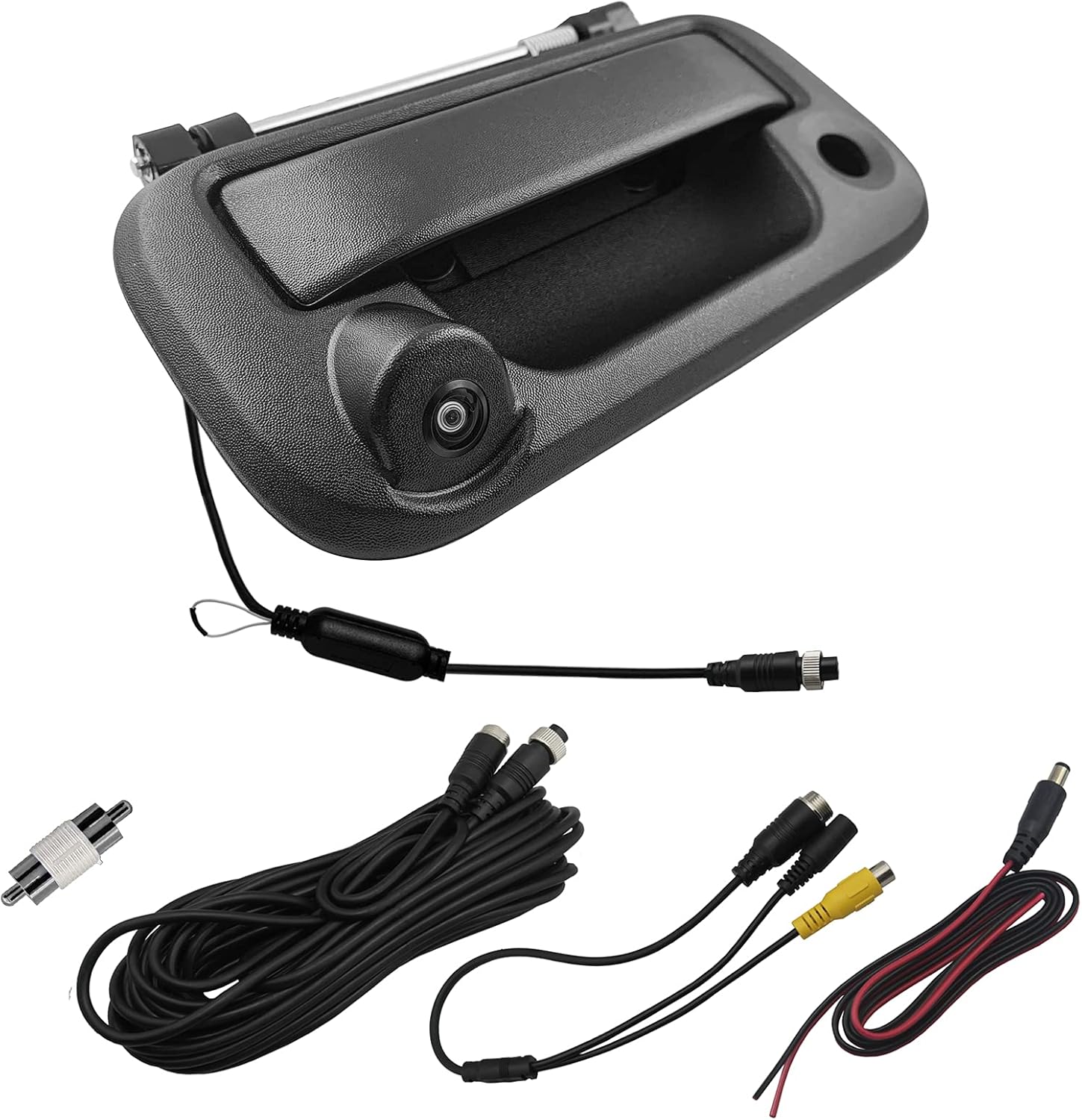 LEADSIGN Tailgate Handle with Rear View Backup Camera Replacement for Ford F150(2005-2014), F250/F350/F450/F550(2008-2016)(RCA Connector) Pack of 2