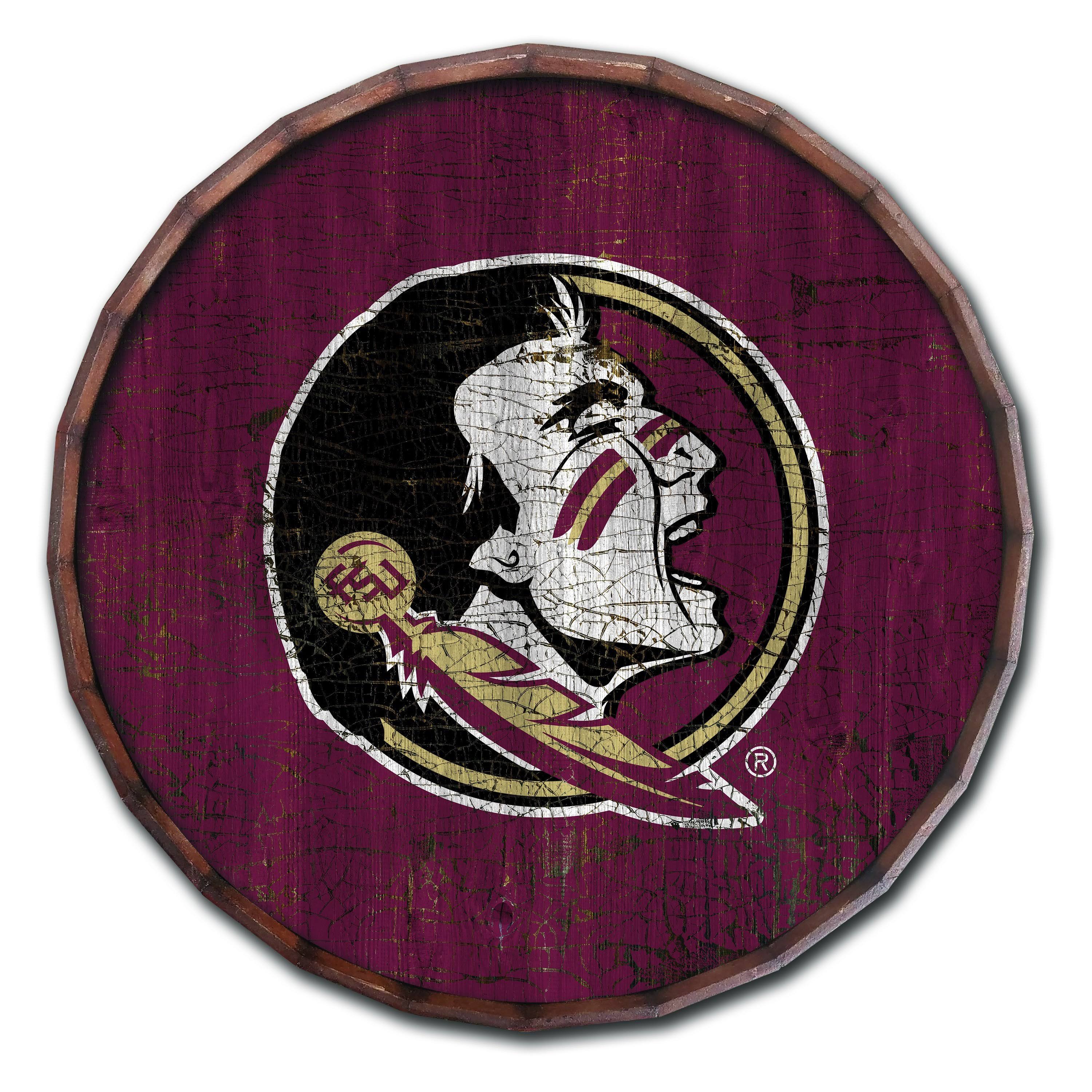Florida State Seminoles Cracked Color 24x22 Barrel Top