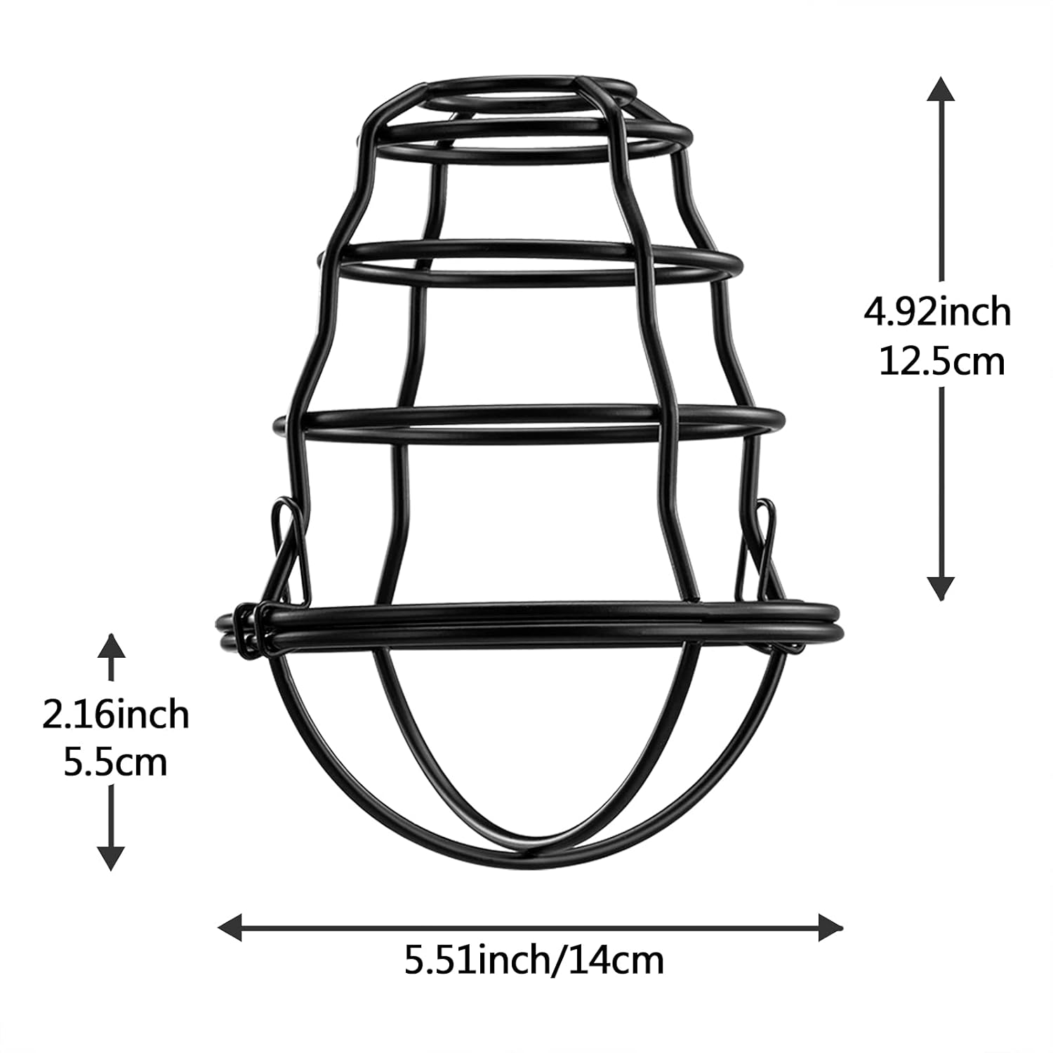 Industrial Light Bulb Cage 4 Pack, DIY Vintage Style Light Cage for Pendant Light Wall Lamp, Edison Lamp Guard, Industrial Lamp Cage