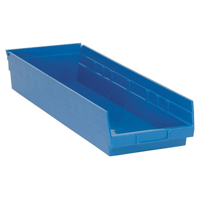 Quantum Economy Shelf Bin 23-5/8x22Lx 8-3/8x22Wx 4x22H Pack of 6