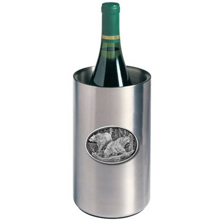 Heritage Pewter 2 Black Bear Wine Chiller