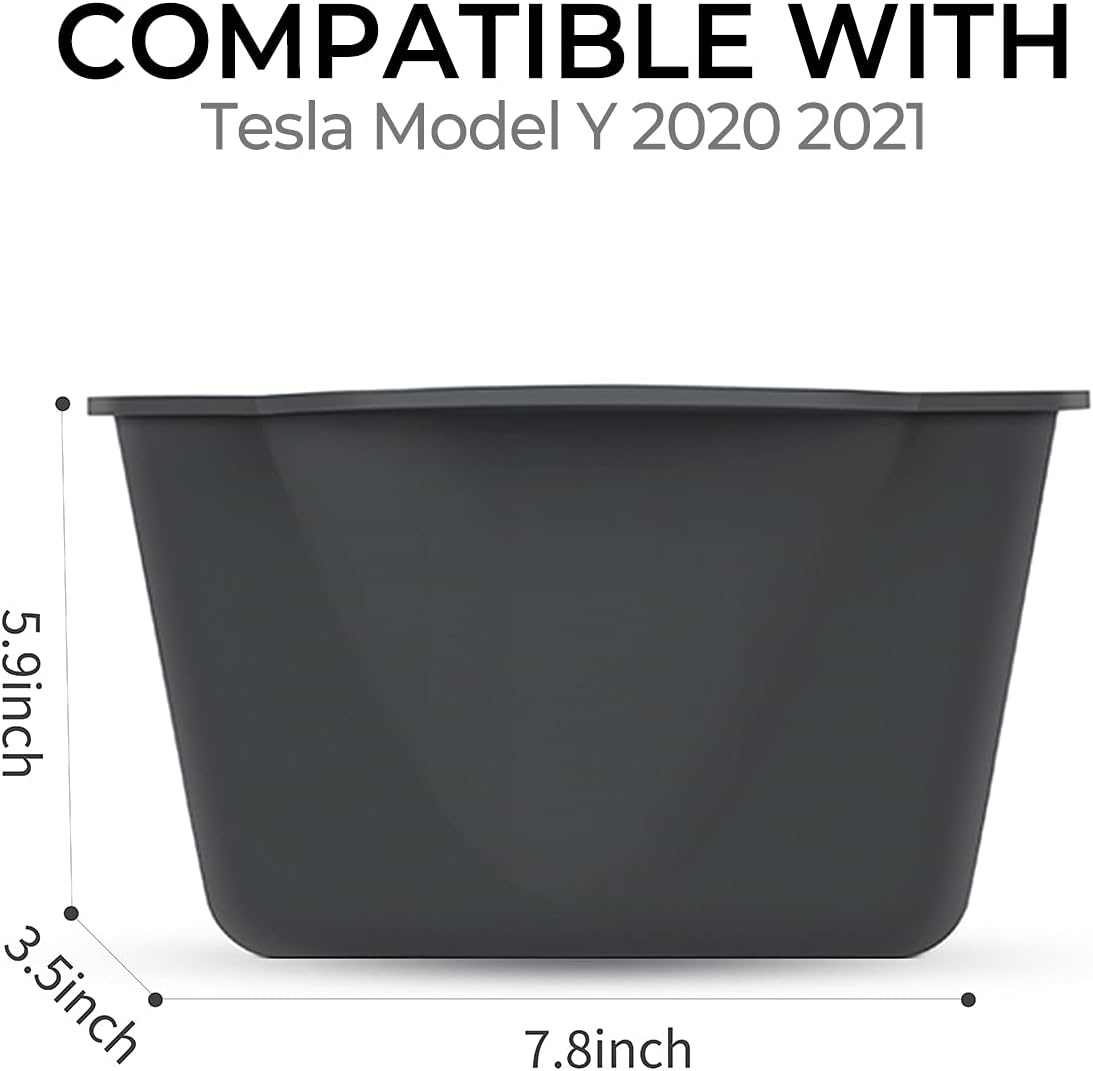 BMZX Tesla Model Y 2nd Row Center Console Organizer Storage Box Backseat Center Organizer Container