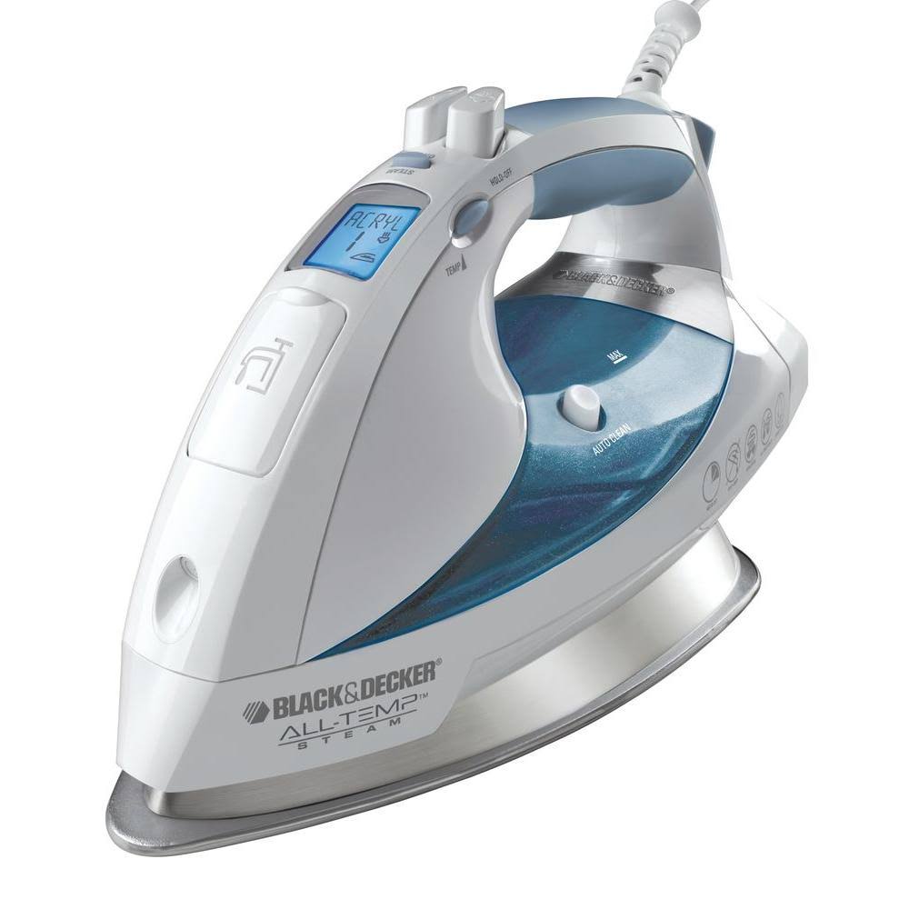 Black u0026 Decker All Temp Steam Digital Iron D6000