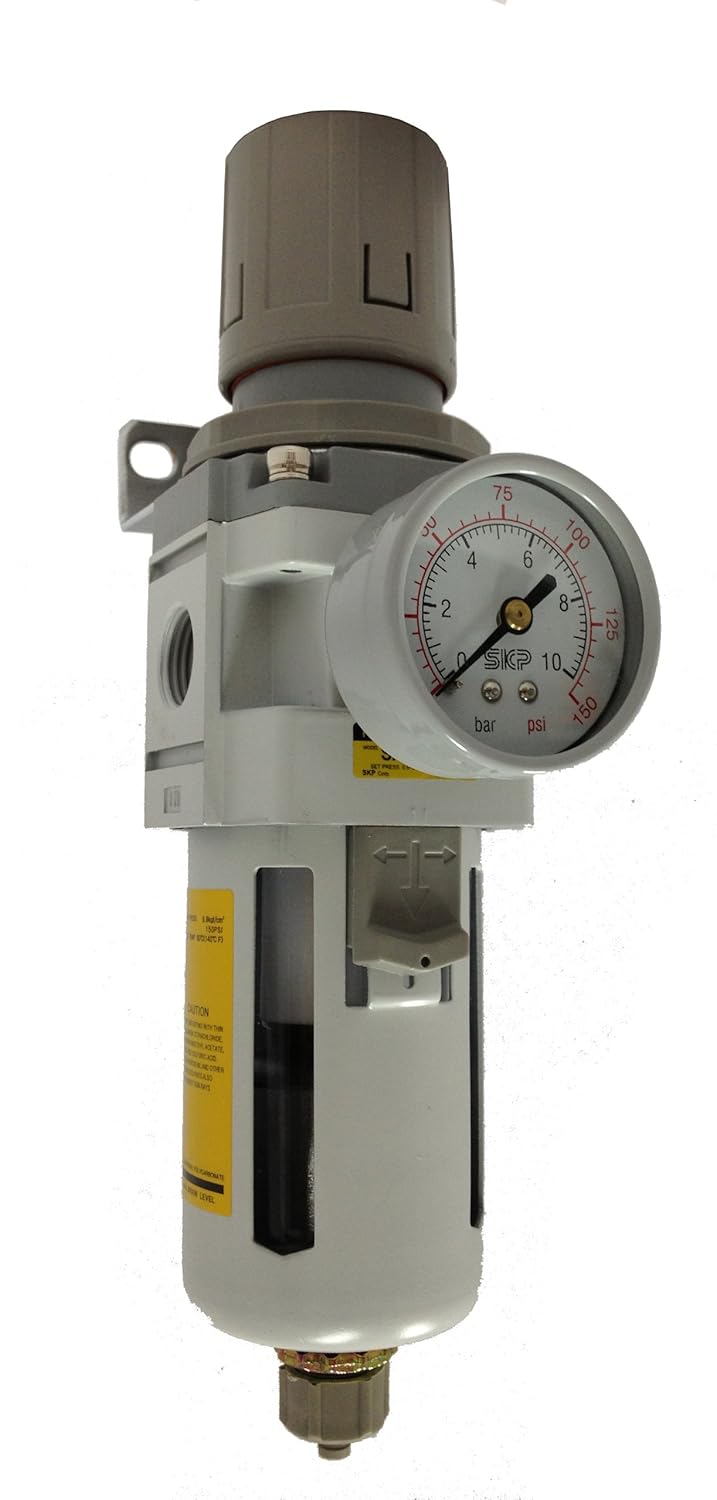 PneumaticPlus SAW3000M-N03BG Air Filter Regulator Combo Piggyback 3/8