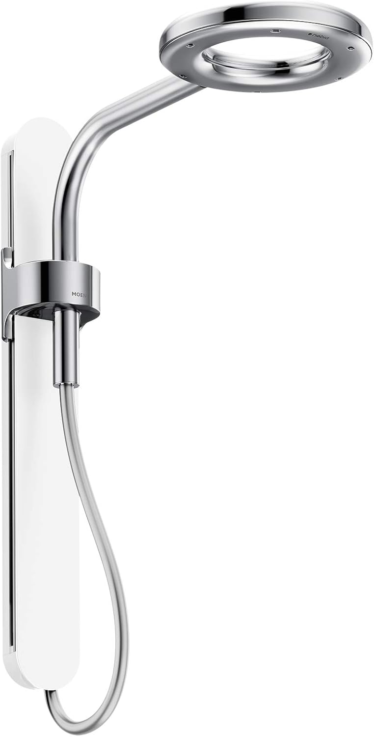 Moen N214R0BLC Nebia Nebia by Moen Spa Shower Rainshower, Matte Black/Chrome