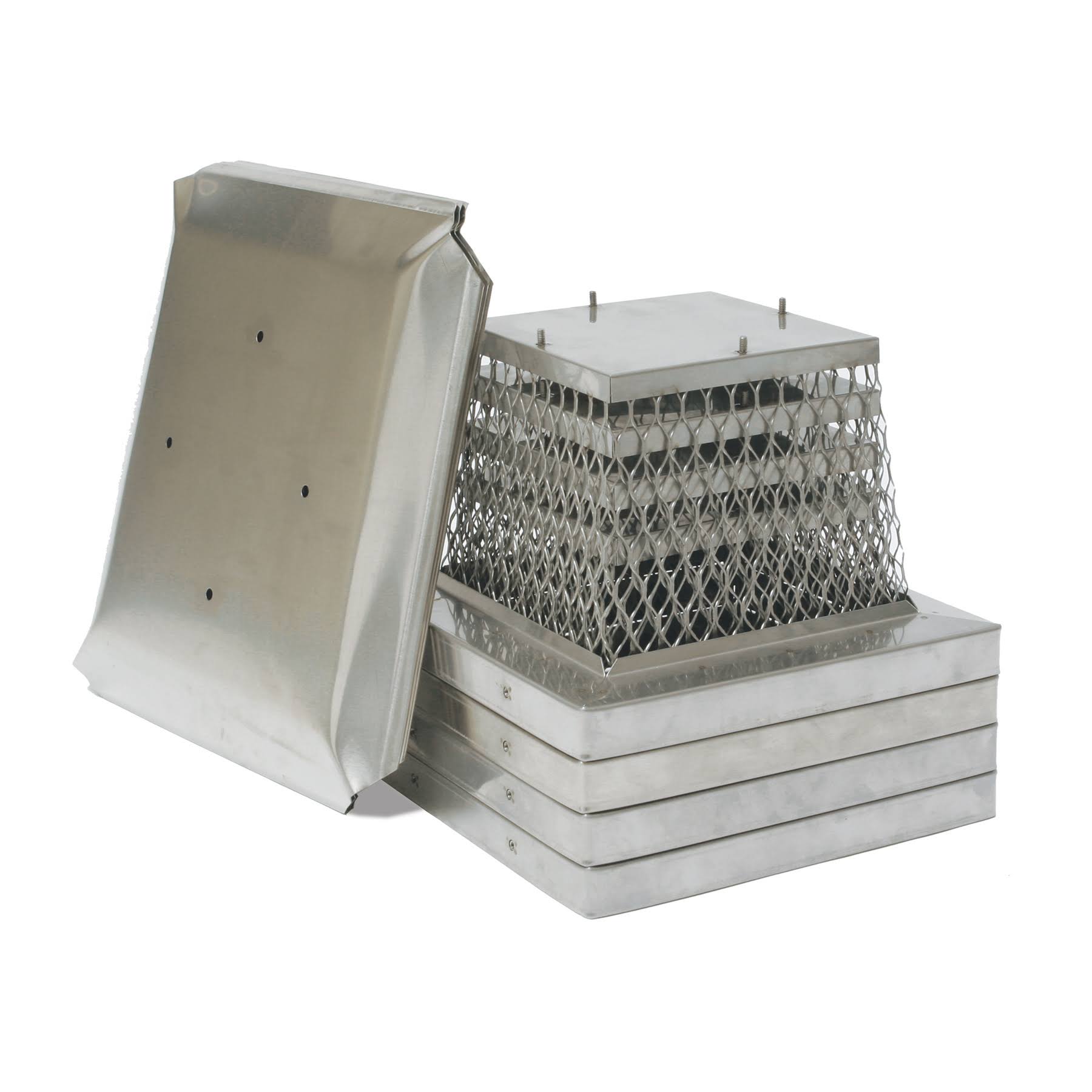 HY-C 9x22 x 18x22 Stainless Steel Stackable Multi-Pack Single Flue Chimney