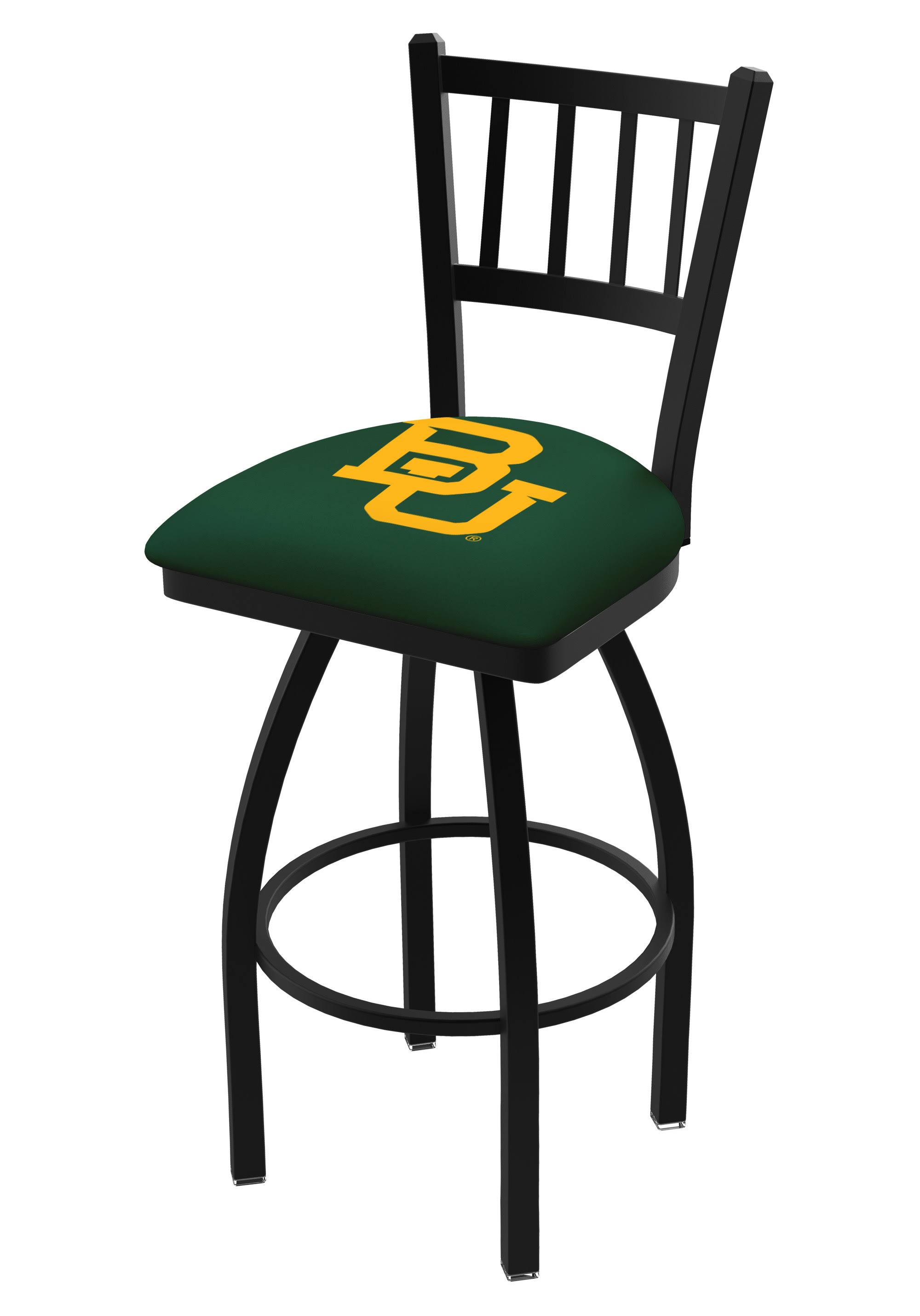 Baylor Bears HBS Green Jail Back High Top Swivel Bar Stool Seat Chair (30x22)