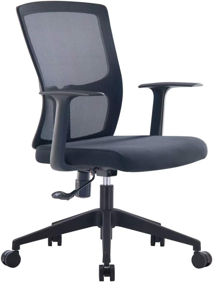 Fubas- Mesh Office Conference Chair, Adjustable Staff Chair [Ergonomic Backrest | Fixed Armrest | Full Pad] High Load Capacity (Multi-Color Optional)