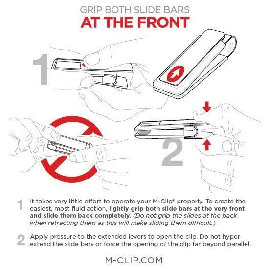M-Clip Ultralight Anodized Money Clip- Black