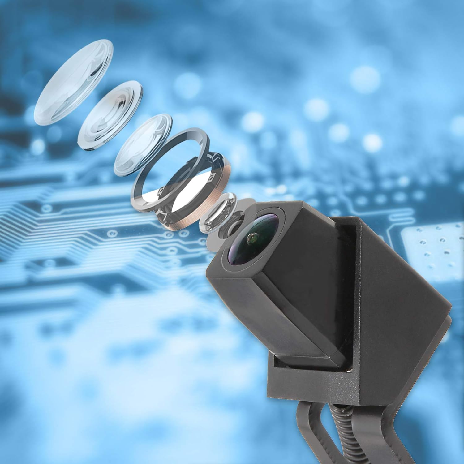 EWAY Car Backup Reverse Rear View Spare Tire Mount Camera for Jeep Wrangler 2007-2018 Waterproof Reversing Parking Aftermarket Camera Removable Guideline with OEM Monitor Adapter Pack of 2