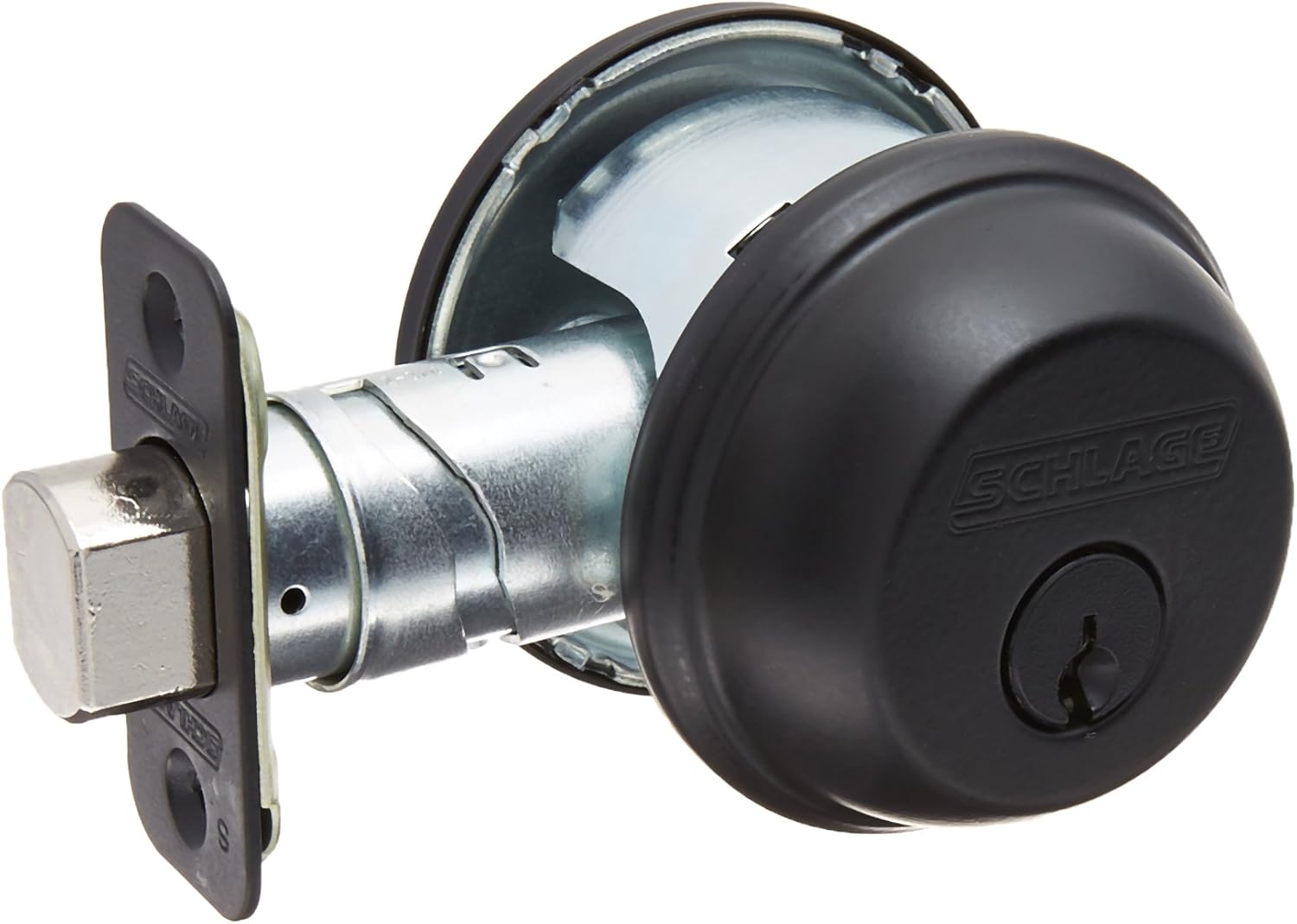 Schlage Lock Company, Matte Black Schlage B60n622k4 Single Cylinder Deadbolt 622 Pack of 2
